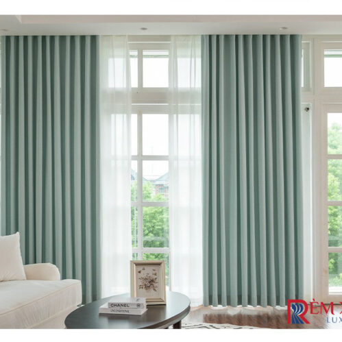 Rèm Vải Màu Sữa Soda 03