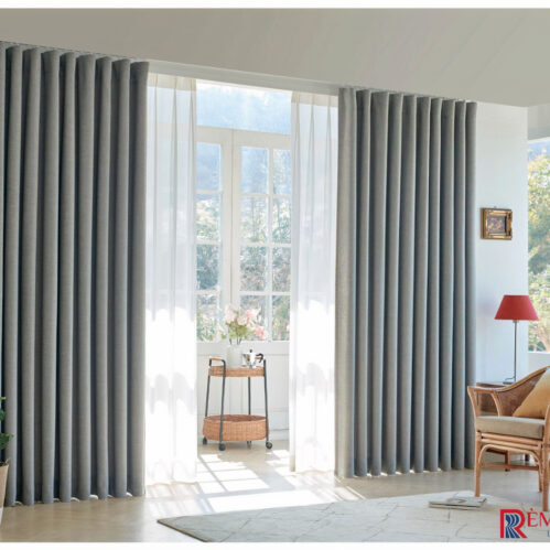 Rèm Vải Màu Xám Ấm Warm Gray