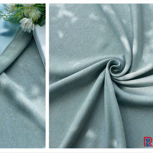 Rèm Vải Màu Xanh Bạc Hà Mint Blue 03