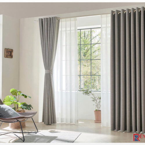 Rèm Vải Màu Xám Ấm Warm Gray 05