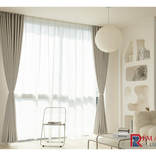 Rèm vải màu be Beige nhẹ nhàng và quyến rũ