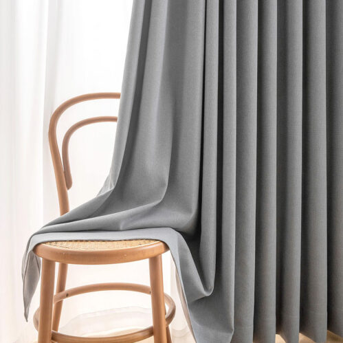 Rèm Vải Màu Xám Hiện Đại Modern Gray 02