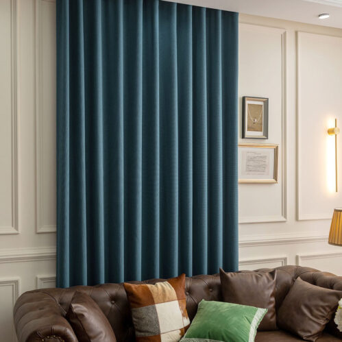 Rèm Vải Màu Xanh Đậm Royal Blue 02