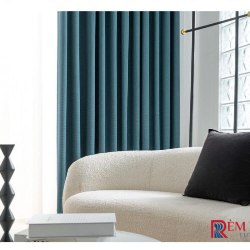 Rèm Vải Màu Xanh Đậm Royal Blue 03