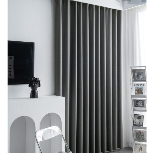 Rèm nhập khẩu Á Châu màu xám tối
