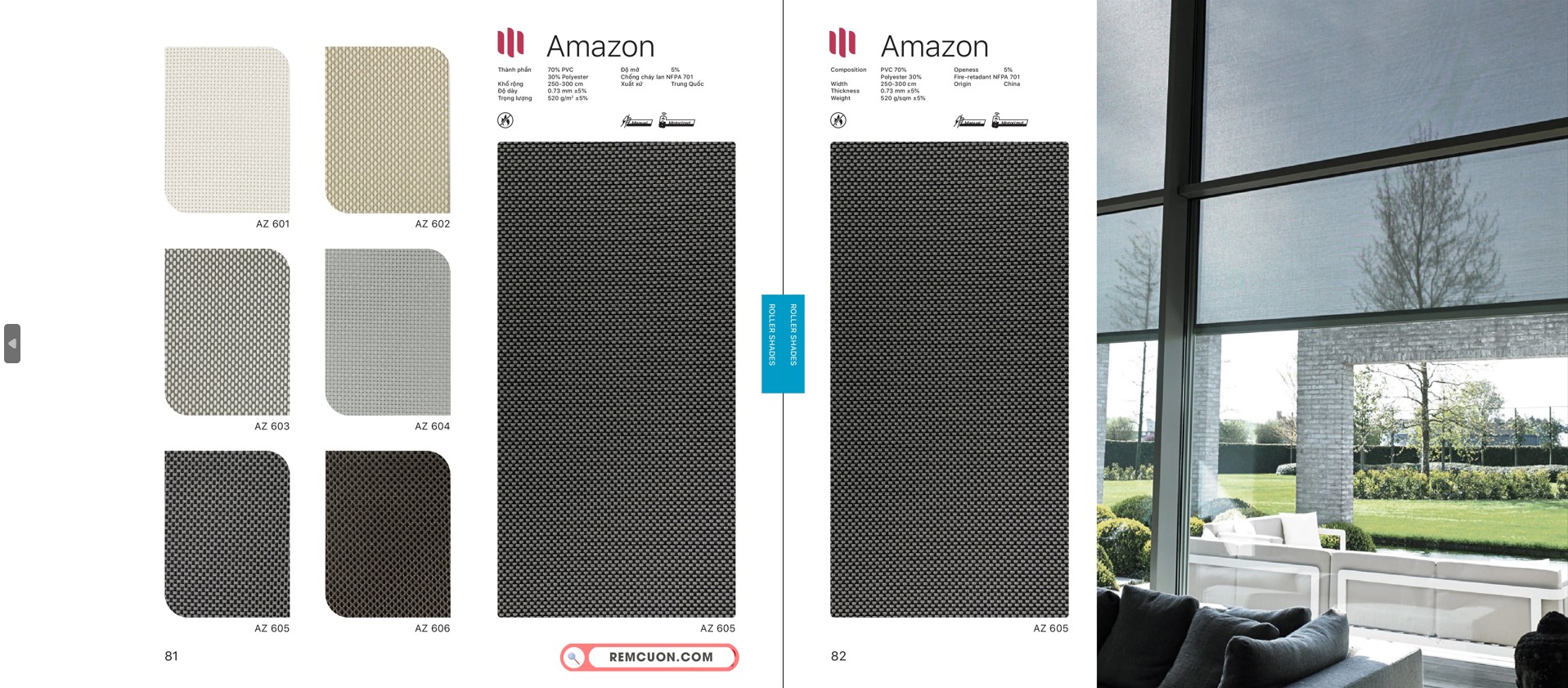 Rèm Cuốn Modero Amazon