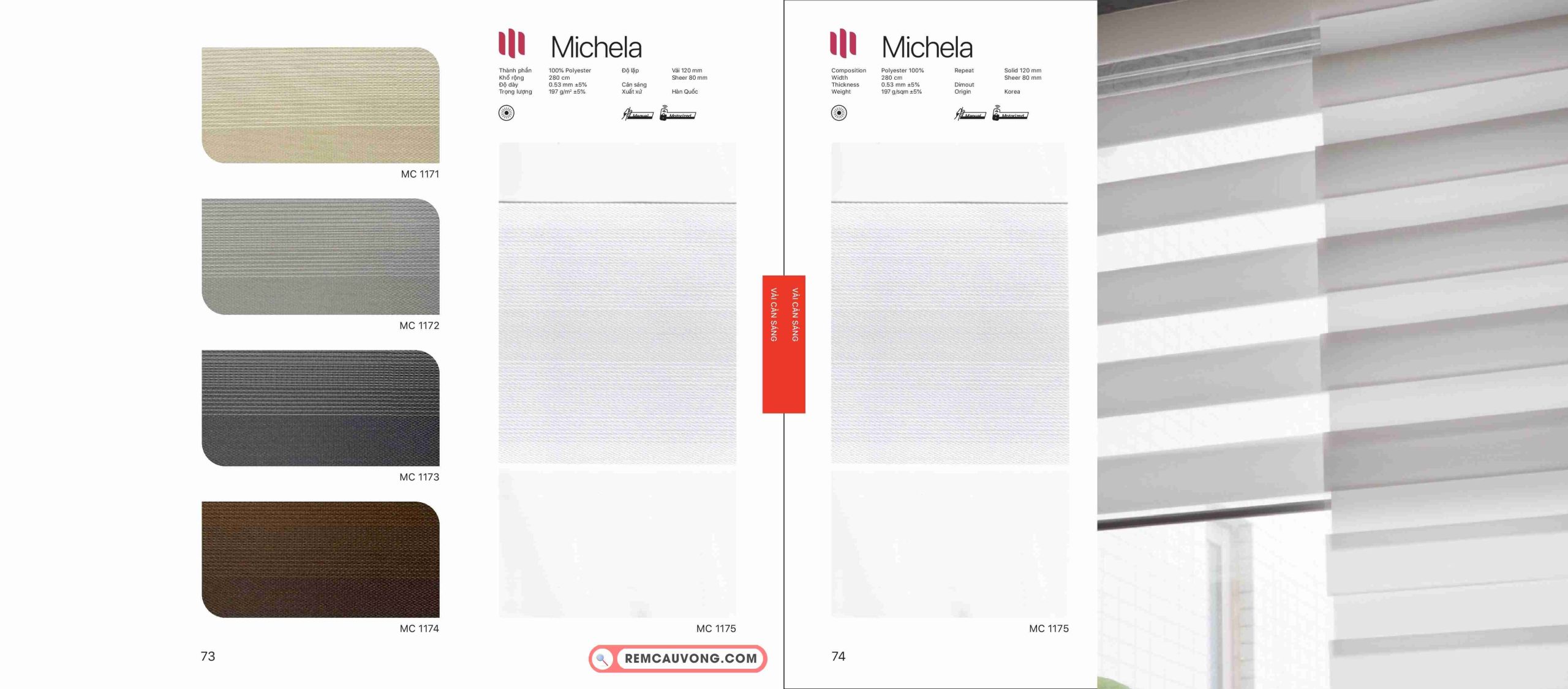 Rèm Cầu Vồng Modero Michela