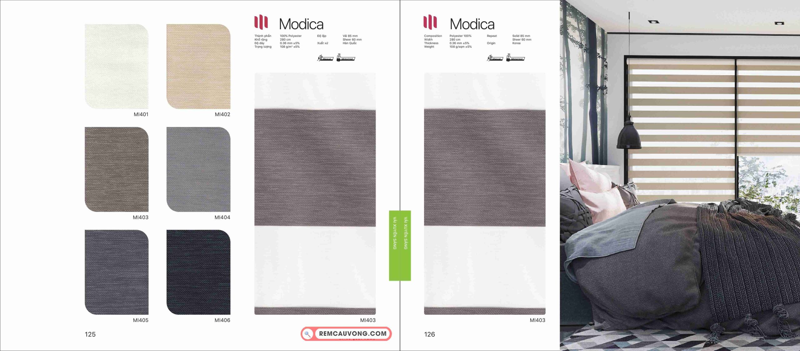 Rèm Cầu Vồng Modero Modica
