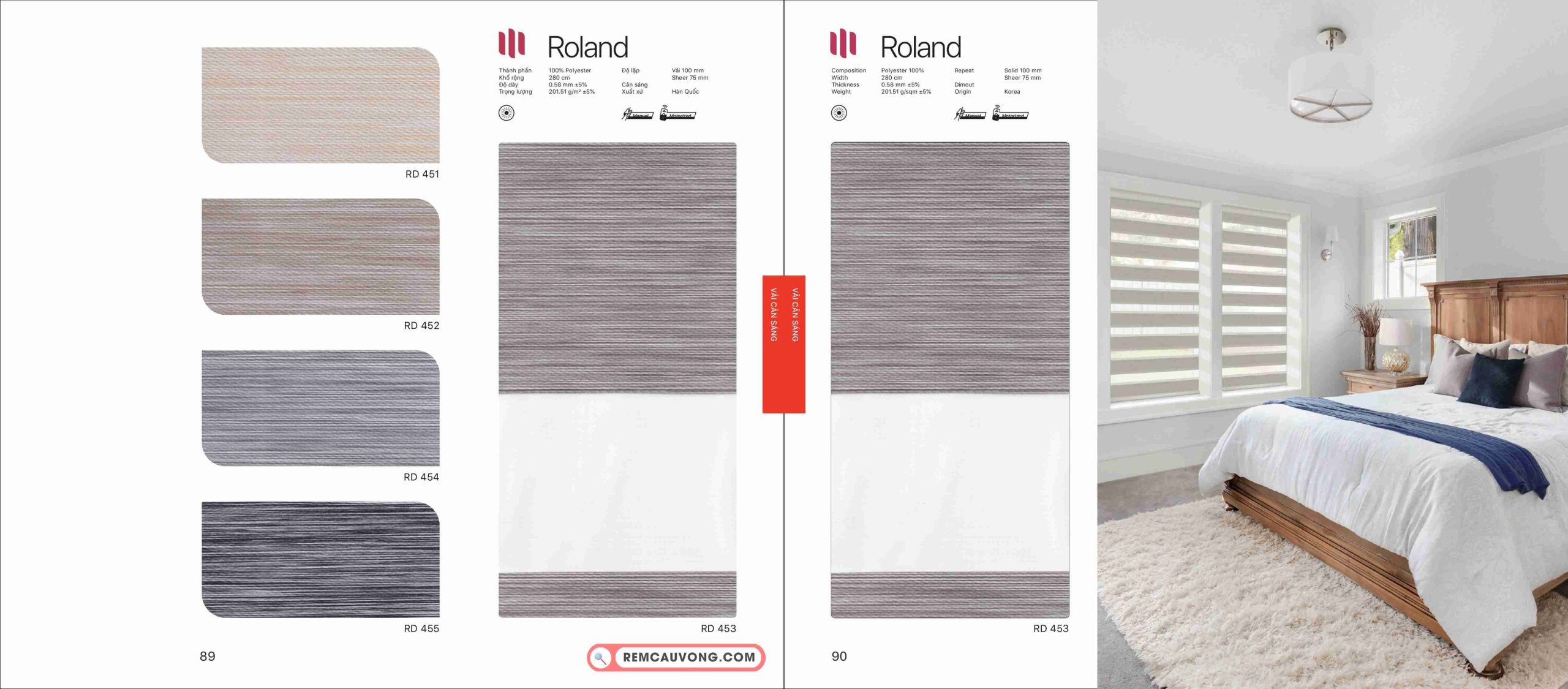 Rèm Cầu Vồng Modero Roland